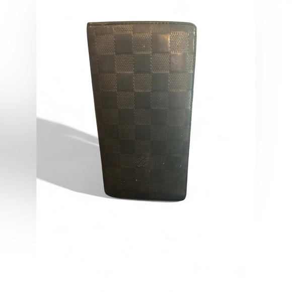 LOUIS VUITTON Wallet Passport Holder Damier Infini Portefeuille Brazza Bifold - Picture 2 of 9